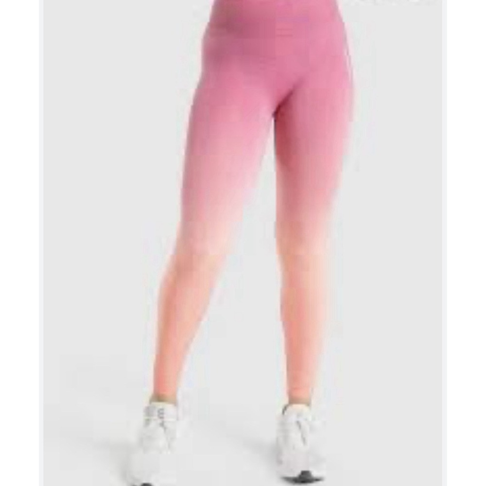 Gymshark Adapt Ombre‎ Seamless Leggings Women's M Pink Athletic Gym Activewear